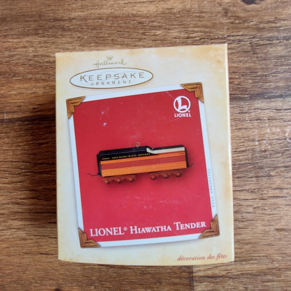 Lionel Hiawatha Teain Car Tender Christmas Ornament Hallmark 2004 New in Box